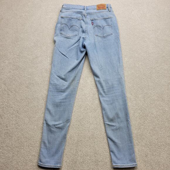 Levi’s 721 High Rise Skinny Jeans Women’s Light Blue Wash Distressed Size 27 - Picture 2 of 11